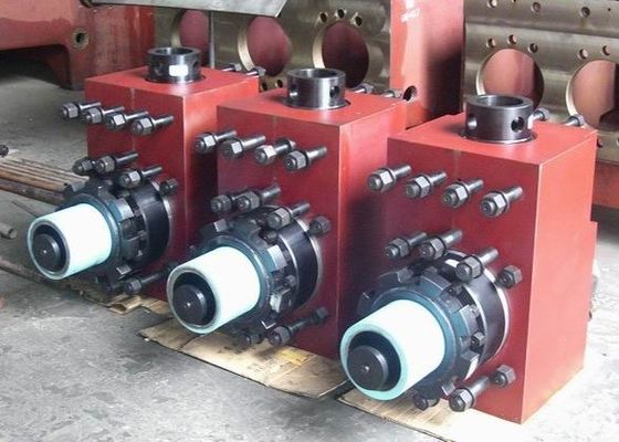 China Cilindro hidráulico de caixa de válvula da bomba da lama, módulo de conjunto fluido da extremidade do aço de liga fornecedor